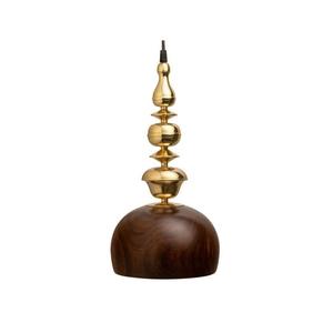 Lámpara colgante de cobre vintage antigua con madera y cromo, varios tamaños para oficina en casa, tamaño personalizado, color de forma - Product Image 4
