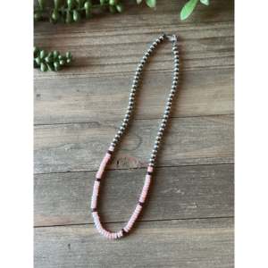 Collier de perles Navajo en argent sterling et pierres multicolores - Product Image 4