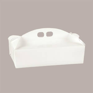Caja de Cartón de Fibra Blanca de 60 mm de Alto, Autoarmable, con Asa, 390x280, Forma Rectangular, Reciclada, con Protección UV, para Envasado de Alimentos y Regalos, 10 Unidades - Product Image 4
