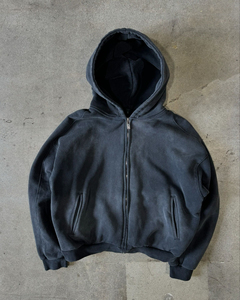 Sweat à capuche zippé court et ample en coton lourd 500GSM, lavé à l'acide, à manches raglan, nouveau design Sportish Impex - Product Image 5