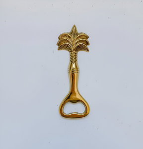 Modern Gold & Black Metal Palm Tree Design Bottle <b>Opener</b> for Restaurant & Hotel Brass Material for Wine & Beer Bottle Opening - Product Image 4
