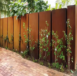 Panneau de clôture en acier corten personnalisé de haute qualité, écran de confidentialité pour portail de clôture - Product Image 3