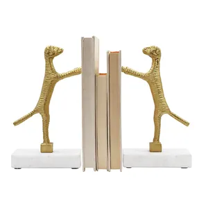 Soporte de Libros de Escritorio Contemporáneo, Moderno, Chapado en Oro Antiguo, Figura 3D, Portátil, Plegable, Escultura de Aluminio Pulido de Alta Calidad - Product Image 4