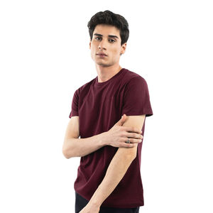 Venta al por mayor 100% algodón camiseta deportiva para hombre impreso personalizado transpirable antiarrugas Casual cuello redondo Top con diseño de estampado ligero - Product Image 4