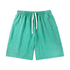 Pantalones Cortos Casuales Personalizados para Hombre, 100% Algodón, Felpa Francesa, Transpirables, Ecológicos, Cierre con Cordón, Lavado a la Piedra, Estilo Urbano - Product Image 5