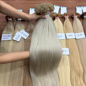 <b>Sale</b> 100% Virgin U-Tip Human <b>Hair</b> <b>Extensions</b> Ash Grey Bond Straight Double Drawn U Tip <b>Hair</b> <b>Extension</b> - Product Image 4