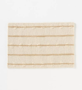 Estilo clásico para cualquier habitación con la alfombra a rayas de lana con mechones con textura suave y diseño de patrón lineal atemporal - Product Image 1