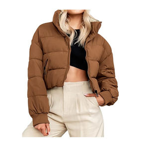 Royally Color <b>Women</b> <b>Crop</b> Puffy <b>Jacket</b> Ladies, Fashionable Bubble <b>Crop</b> Puffy <b>Jacket</b> <b>Women</b> - Product Image 4