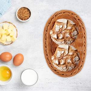 Corbeille à pain en osier de rotin naturel tissé à la main de haute qualité pour servir des ustensiles de cuisine fabriqués au Vietnam - Product Image 2