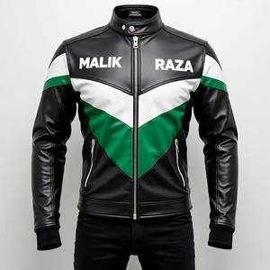 Chaqueta de moto de cuero de color personalizado | Producción rápida del fabricante | Etiqueta privada - Product Image 1