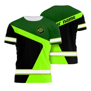 Vêtements de travail de sécurité deux tons Construction Vêtements de sécurité réfléchissants Pull Over Tee Shirt pour hommes - Product Image 1