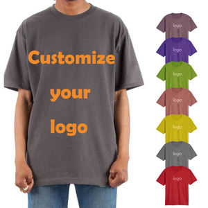 Wholesale Men Plain 200Gsm Heavyweight <b>Tshirts</b> 100 Cotton Oversized Drop Shoulder Heavy T Shirt T-shirt for men - Product Image 4