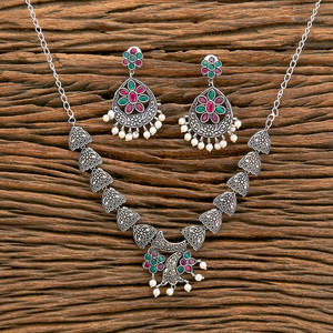 สร้อยคอโลหะผสมทองแดงคลาสสิกพร้อมคริสตัล Rhinestone ชุบออกซิไดซ์หินหลักอัญมณีเทียมประเภทศาสนาอื่น ๆ - Product Image 6