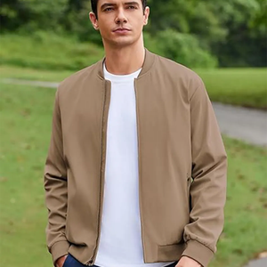 Blouson bombardier brodé personnalisé de haute qualité pour hommes OEM automne hiver vêtements décontractés manteaux en toile décoration brodée grande taille - Product Image 2