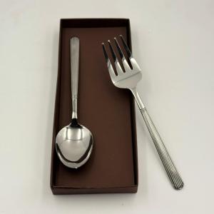 Juego de Servidores de Ensalada de Acero Inoxidable con Acabado Pulido Natural, Diseño Moderno y Lujoso, Apto para Lavavajillas, Herramientas para Ensalada para el Hogar a Bajo Precio - Product Image 4