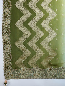 Trendmalls Jacquard seda bordado mujer Sari blusa sin costuras pieza () para verano invierno indio paquistaní - Product Image 6