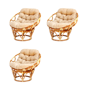 Ray Rock Papasan Chair Chaise à bascule confortable et élégante avec un design moderne pour une relaxation ultime pour les meubles de maison - Product Image 4