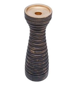 Portavelas de madera de diseño antiguo de la mejor calidad, Color negro mate para el hogar, gran oferta, candelabro de artes indias para decoración del hogar - Product Image 3