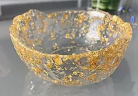 Grand bol décoratif en résine, fait main, peint, modèle 3D rond, motif artisanal, pour la décoration de fêtes, cadeau, décoration intérieure et usage en cuisine