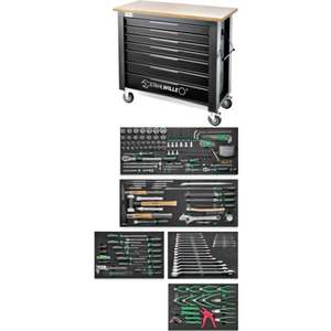 Assortiment d'outils Stahlwille de 238 pièces avec 7 tiroirs, ensemble de qualité supérieure pour établi - Product Image 1