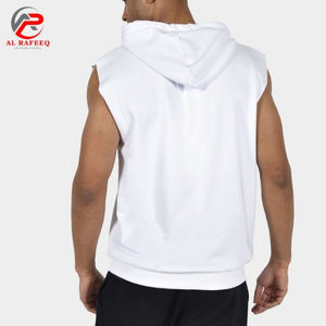 Sweat-shirt sans manches pour homme, entraînement de musculation en salle de sport, course à pied, coupe ajustée, coton et polyester, pull sans manches pour homme - Product Image 2