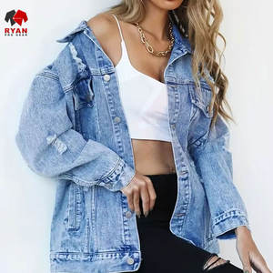 Veste en jean tendance pour femmes avec fermeture à boutons, tissu durable et style élégant pour tous les jours - Product Image 1