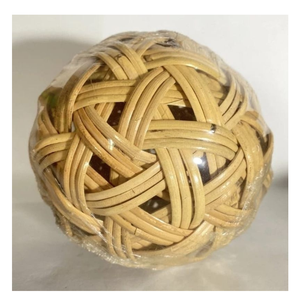 Bolas de ratán decorativas naturales para decoración de interiores, hechas a mano de material vegetal orgánico renovable - Product Image 2