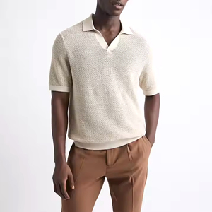 Ropa informal para hombre, polos, superventas, nuevo diseño, logotipo personalizado, polos transpirables de Color sólido para hombre - Product Image 1