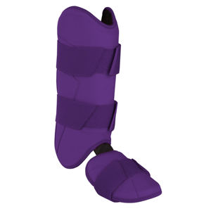 Protège-tibias de baseball violets avec sangles sécurisées, protection des jambes pour un style professionnel, équipement de protection, protège-jambes - Product Image 2