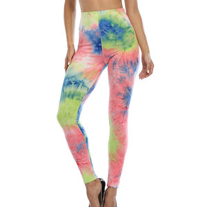Pantalons de yoga pour femmes taille haute Gym Sport Leggings sans couture tendance vêtements de sport pour femmes 2024 tie dye imprimé Leggings - Product Image 2