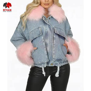 Modern <b>Women's</b> Denim Jacket Made from Washed Denim Fabric with Long Sleeves and Fashionable Look - Product Image 3