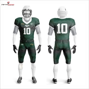 เครื่องแบบอเมริกันฟุตบอลระบายอากาศได้ดีแห้งเร็วพร้อมแขนสั้นสำหรับฤดูร้อนดีไซน์ซับลิเมต - Product Image 4