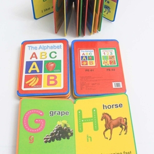 Libros de Espuma EVA para el Aprendizaje Temprano de Niños Pequeños - ABC Multilingüe y Reconocimiento de Palabras (Inglés, Español, Francés, Ruso, Árabe) - Product Image 1