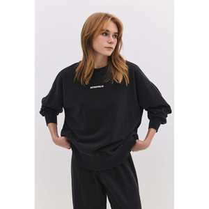 Faded Effect Daily 100% Cotton <b>Slogan</b> <b>Sweatshirt</b> - Product Image 1