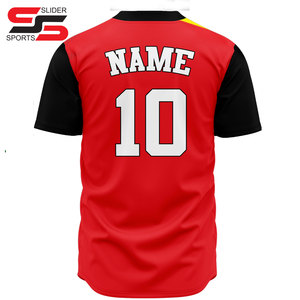 Maillot de baseball uni personnalisé 100% polyester Séchage rapide Respirant Anti-UV Anti-bactérien Unisexe pour adultes Tenue d'équipe OEM - Product Image 6