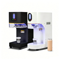 Machine de scellage entièrement automatique double usage pour canettes et gobelets, machine de capsulage pour canettes en aluminium pour les salons de thé au lait