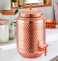 Pot à eau en cuivre martelé, design tendance, pour cuisine, maison, hôtels, restaurants – Tasse à eau en cuivre