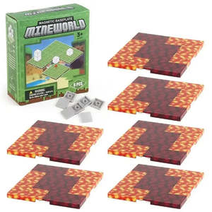 Set of 6 En71/CPC Certified Magnetic Building <b>Blocks</b> Toy 3D for Minecraft <b>Plastic</b> Plates for Kids Educational Kids' Toy - Product Image 6