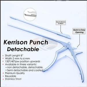 Kerrison Punch Manual instrumento ortopédico construcción de acero inoxidable espinal Rongeurs herramienta quirúrgica duradera de alta calidad CE - Product Image 4