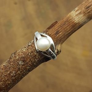 Modern Natural Freshwater <b>Pearl</b> Gemstone Handmade 925 Sterling Silver <b>Ring</b> Fine Jewelry Custom Size Wholesale Quantity - Product Image 6