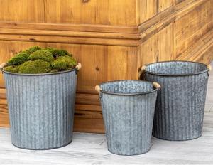 Jardinières galvanisées écologiques pour jardinage durable Jardinière galvanisée décorative pour jardins de patio et de balcon - Product Image 2