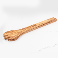 Pince de cuisine multi-usages en bois d'olivier de qualité supérieure, faite à la main, écologique, ArtisRaw, pour barbecue, modèle UG032