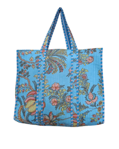 Sac fourre-tout matelassé en coton 100% ATITHI ART, fait à la main, réutilisable, durable, écologique, fermeture éclair, logo personnalisable - Product Image 2