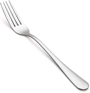 Fourchettes à dîner modernes de style luxueux, polies miroir, en acier inoxydable 18/8 de qualité alimentaire, écologiques, compatibles lave-vaisselle, qualité vintage - Product Image 6
