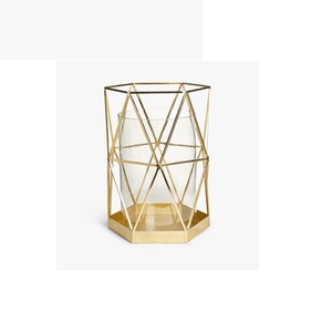 Nouvel arrivage Bougeoir fini or pour la maison et l'hôtel Salon Chambre à coucher Décoration Éclairage de table Décoration Offre Spéciale - Product Image 5