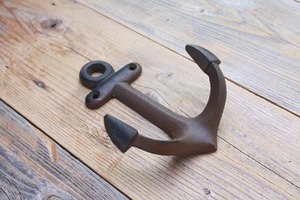 Gancho de hierro fundido para Toalla de baño, ancla náutica, regalo de boda, estilo de Isla Larga, decoración marítima para el hogar - Product Image 3