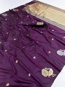 Artriddh Malhar Festival Collection Mujer Elegante Formal Banarasi Seda Saree Último Diseño de Ropa Indio Paquistaní Todo - Product Image 2