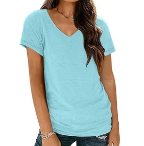 เสื้อยืดคอกลมผู้ชาย ผ้าฝ้าย 100% คุณภาพสูง ขายดี เป็นมิตรกับสิ่งแวดล้อม ระบายอากาศได้ดี แห้งเร็ว ผ้าอ็อกซ์ฟอร์ด แขนสั้น - Product Image 1