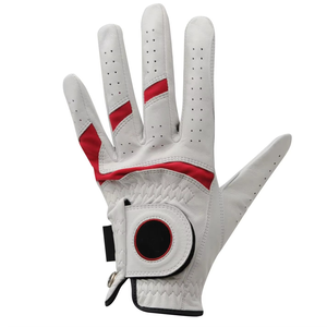 2025 gants de golf en cuir véritable de haute qualité avec dragonne réglable fermeture à crochet étanche Protection UV Logo personnalisé - Product Image 3