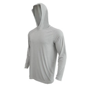 เสื้อตกปลามีฮู้ดกันแดดสำหรับผู้ชาย, เสื้อตกปลาเสื้อกีฬาแขนยาวผ้าโพลีเอสเตอร์กันลมระบายอากาศได้ดีขนาด50 + สำหรับฤดูร้อน - Product Image 2